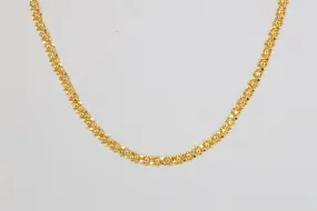 16 14k Yellow Gold Popcorn Chain Necklace (7.72g.)