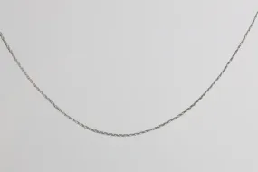 18 14k White Gold Chain Necklace (4.19g.)