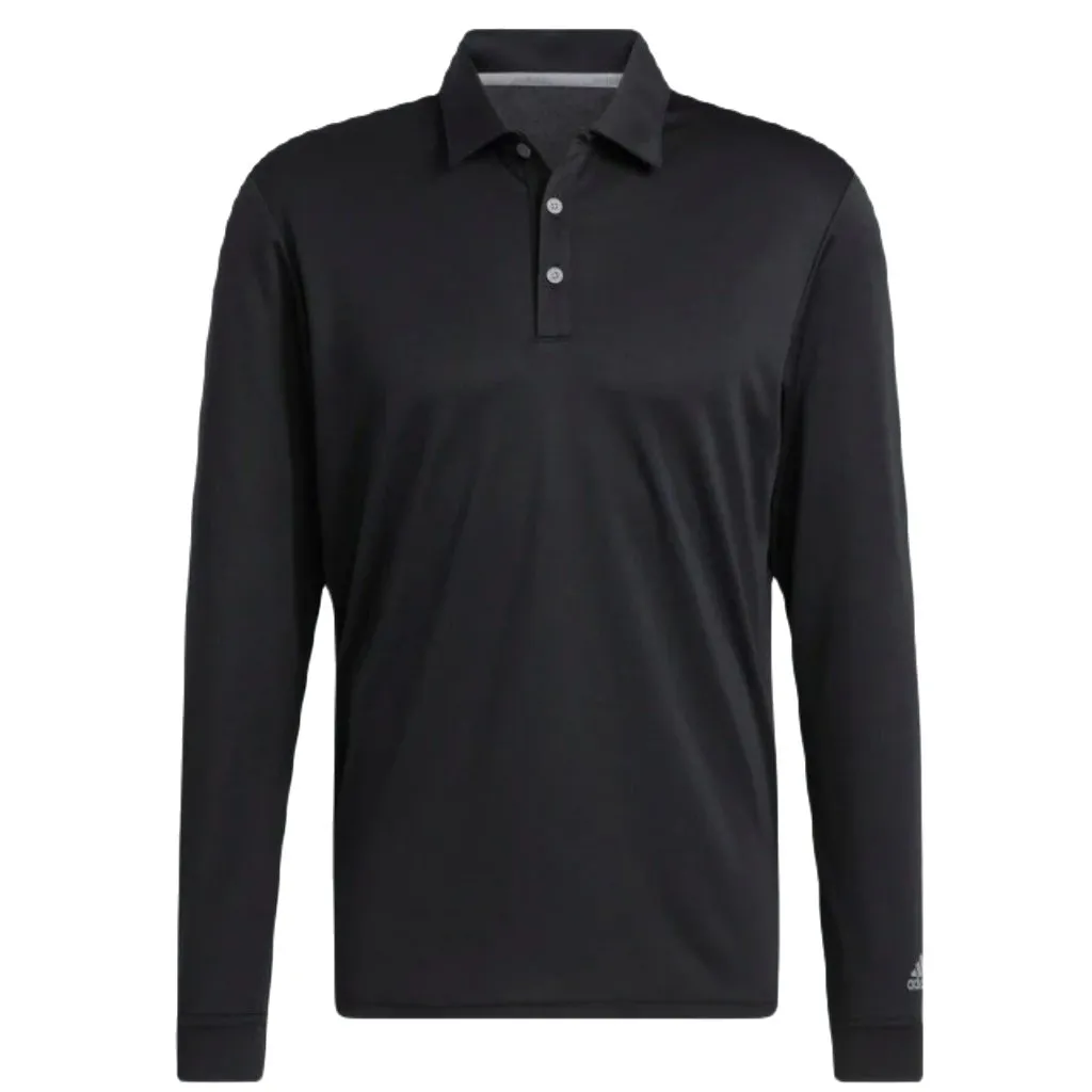 Adidas Long Sleeve Polo Shirt - Black