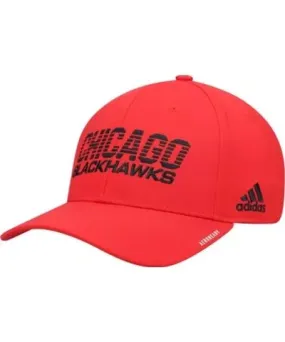 adidas Men's NHL Chicago Blackhawks 2021 Locker Room AEROREADY Flex Hat