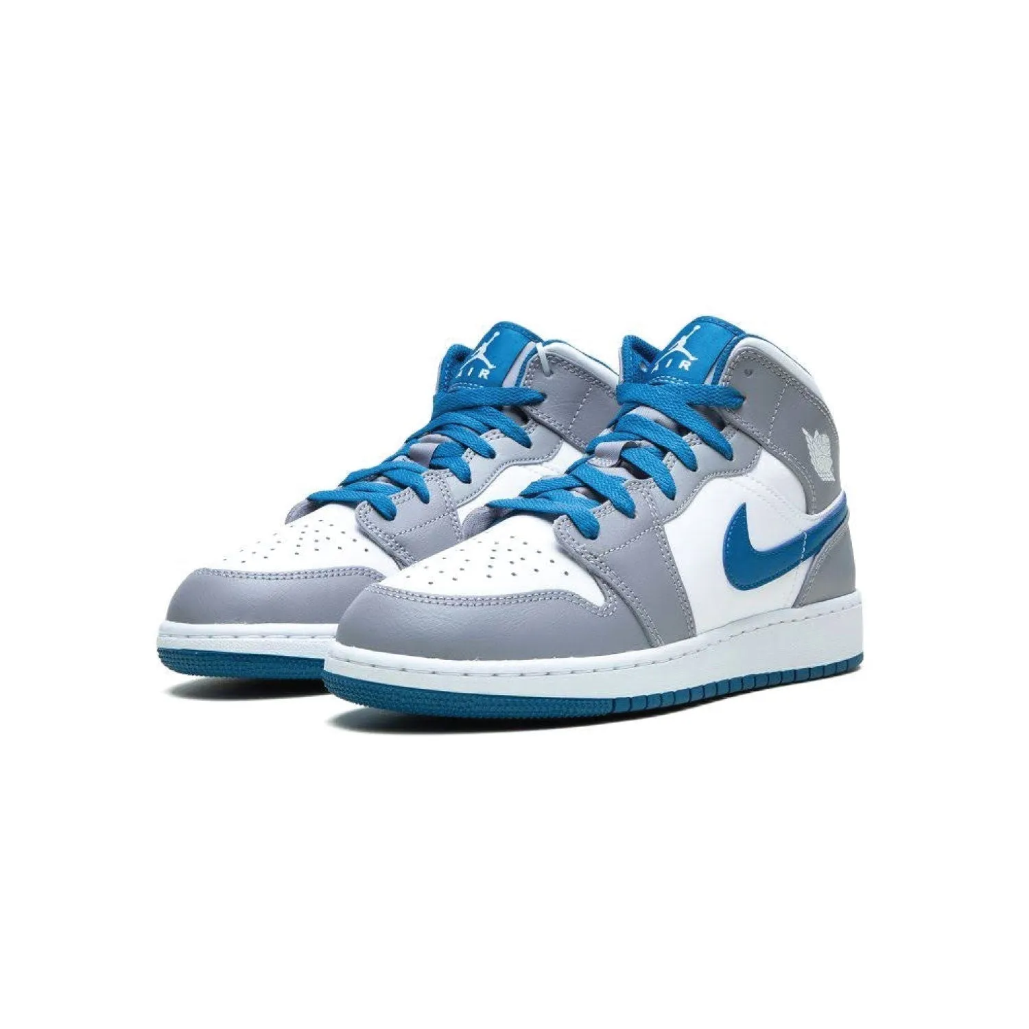 Air Jordan 1 Mid 'Cement True Blue'