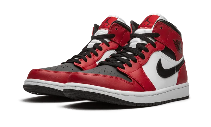 Air Jordan 1 Mid Chicago Black Toe