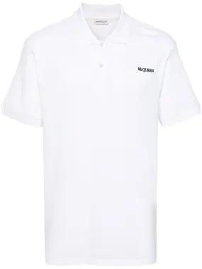 Alexander McQueen    Alexander Mc Queen Logo Organic Cotton Polo Shirt