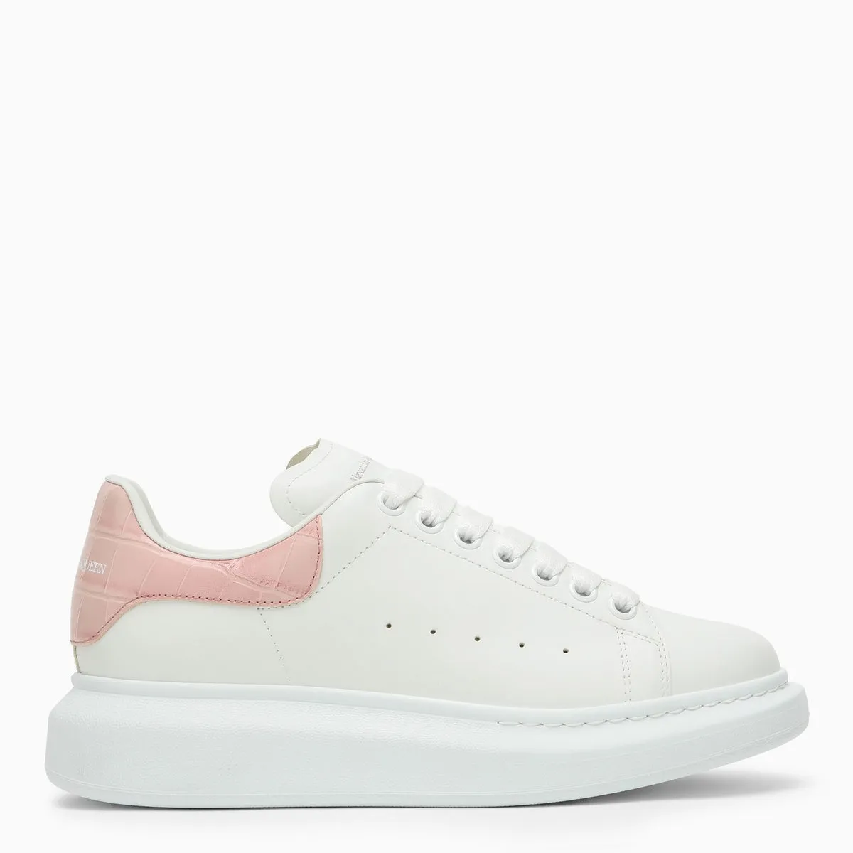 Alexander McQueen    Alexander Mc Queen White And Clay Oversized Sneakers