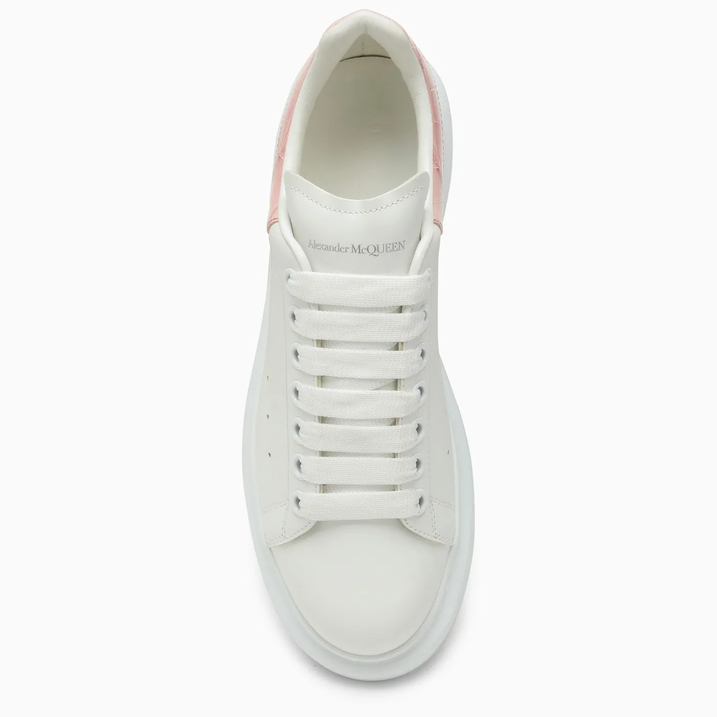 Alexander McQueen    Alexander Mc Queen White And Clay Oversized Sneakers