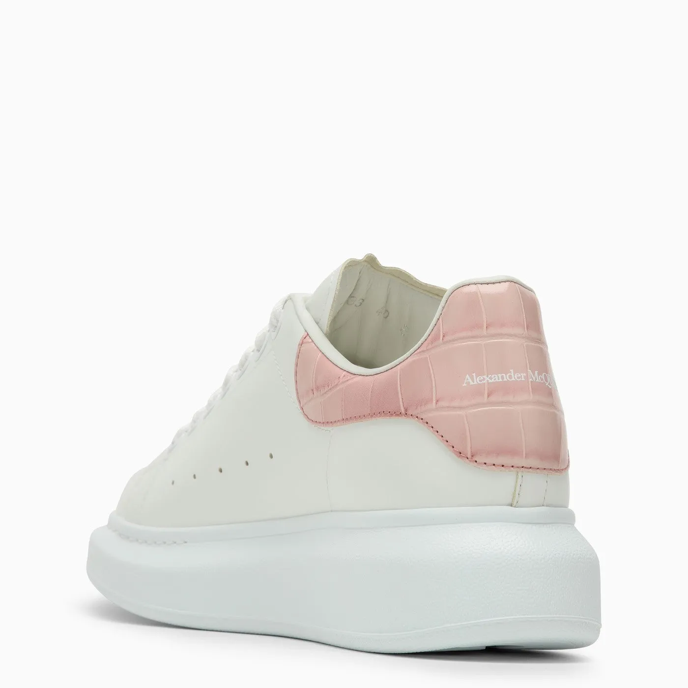 Alexander McQueen    Alexander Mc Queen White And Clay Oversized Sneakers