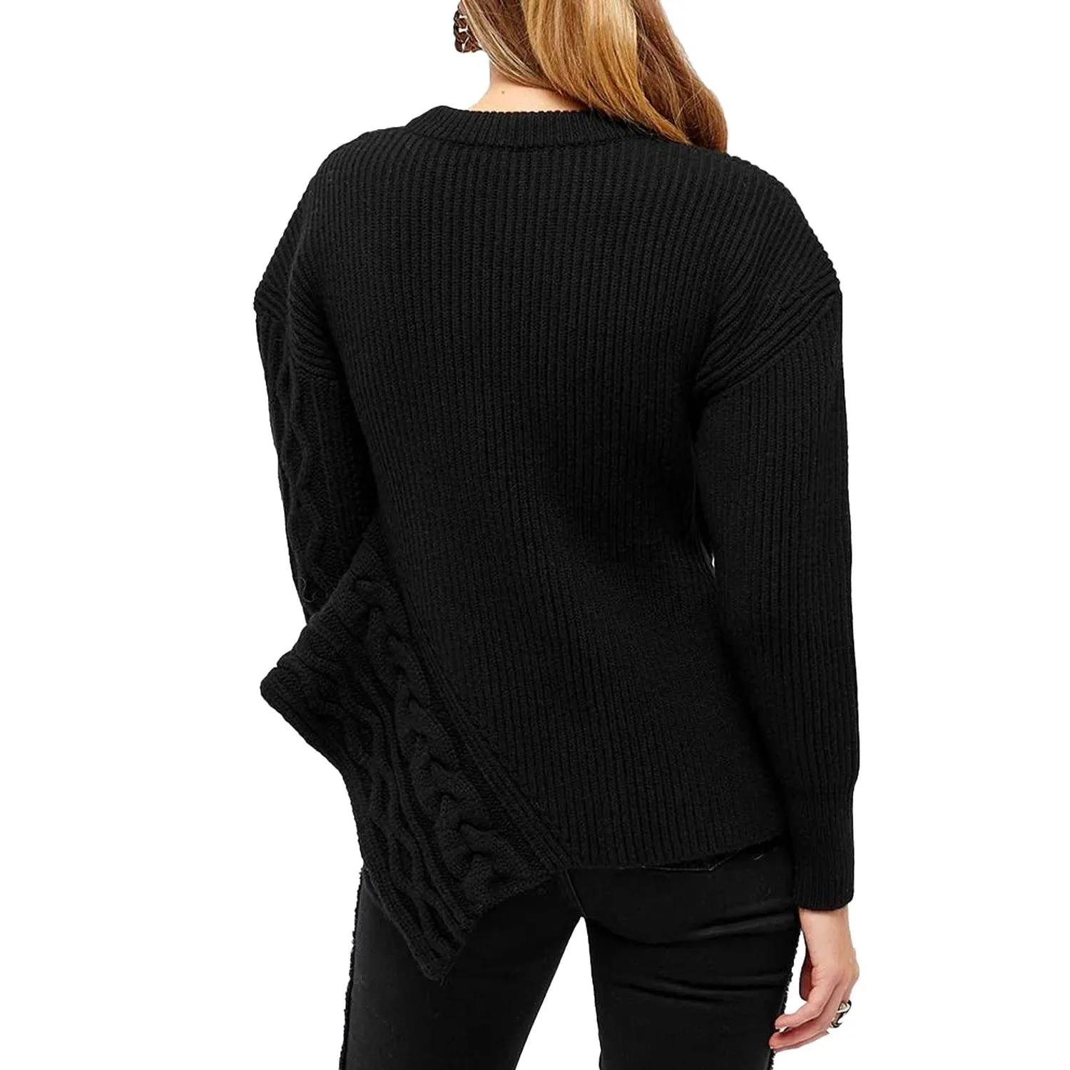 Alexander McQueen    Alexander Mcqueen Asymmetric Wool Jumper