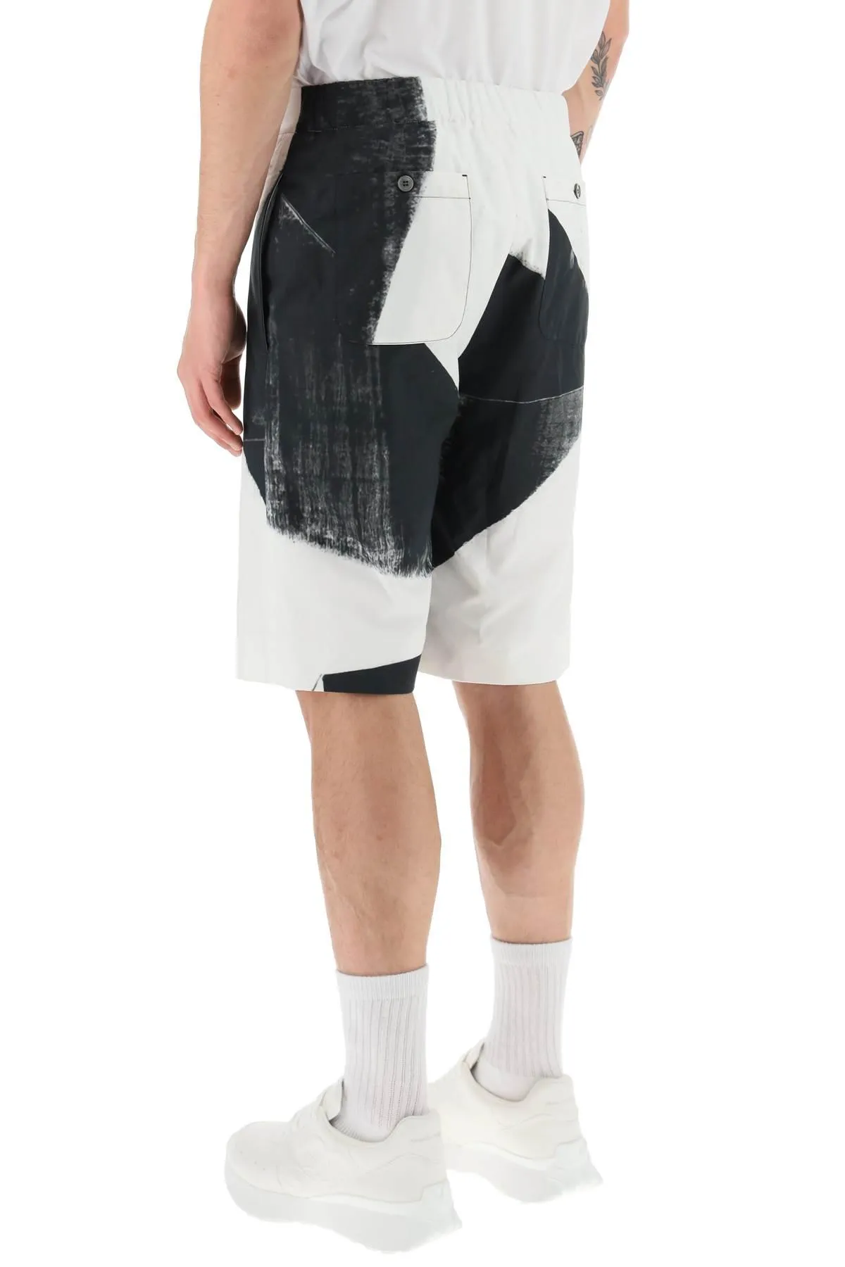 Alexander McQueen    Alexander Mcqueen Brushstroke Shorts