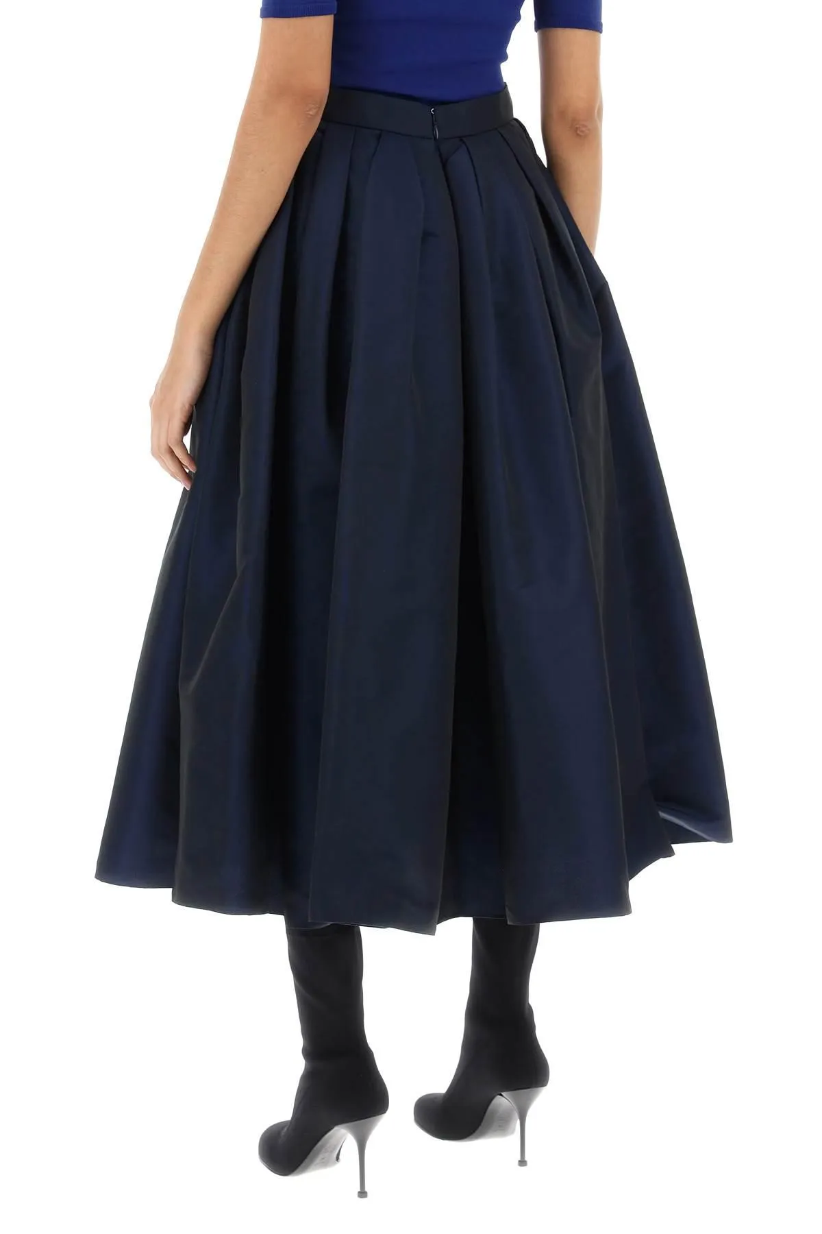 Alexander McQueen    Alexander Mcqueen Circular Skirt In Polyfaille