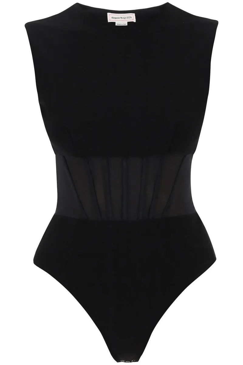 Alexander McQueen    Alexander Mcqueen Hybrid Bodysuit