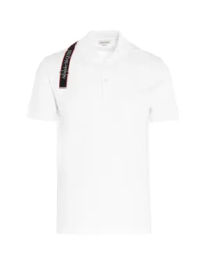 Alexander McQueen    Alexander Mcqueen Logo Tape Polo Shirt