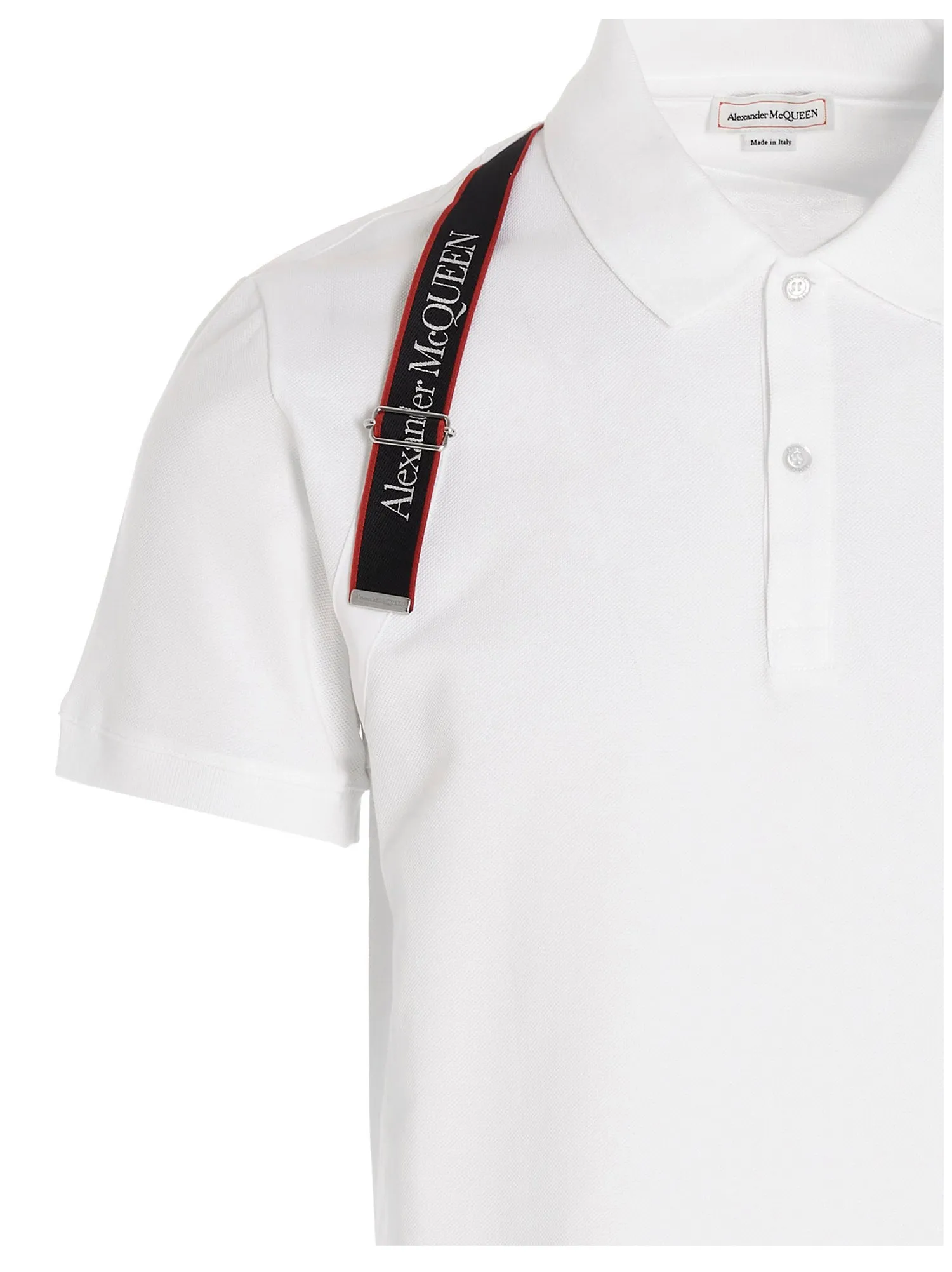 Alexander McQueen    Alexander Mcqueen Logo Tape Polo Shirt