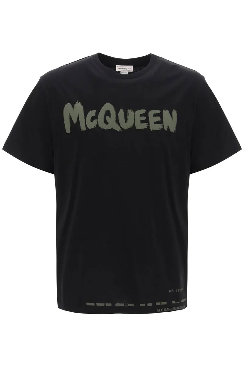 Alexander McQueen    Alexander Mcqueen Mcqueen Graffiti T Shirt