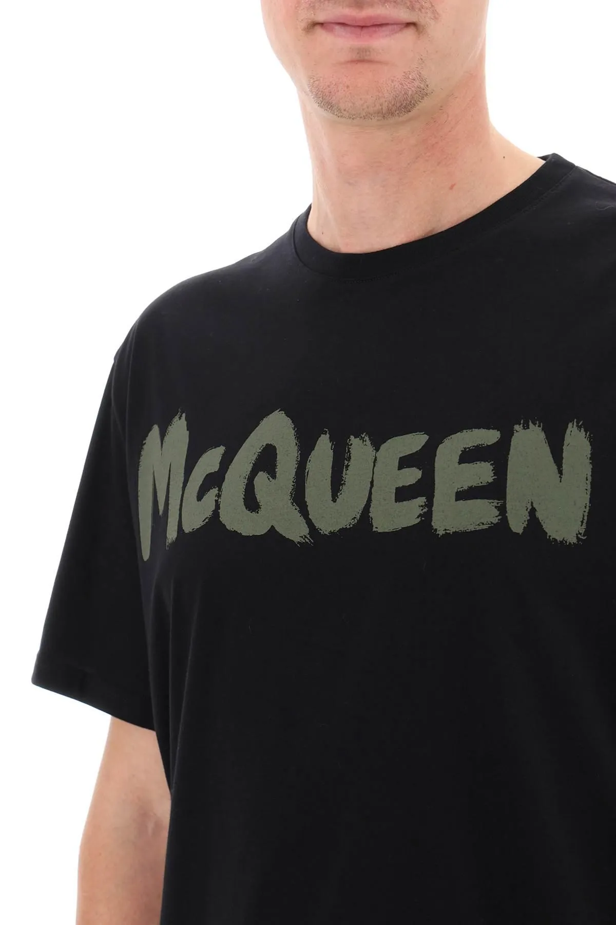 Alexander McQueen    Alexander Mcqueen Mcqueen Graffiti T Shirt