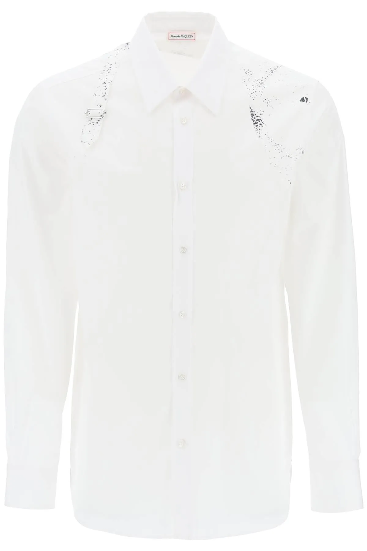 Alexander McQueen    Alexander Mcqueen Printed Harness Shirt