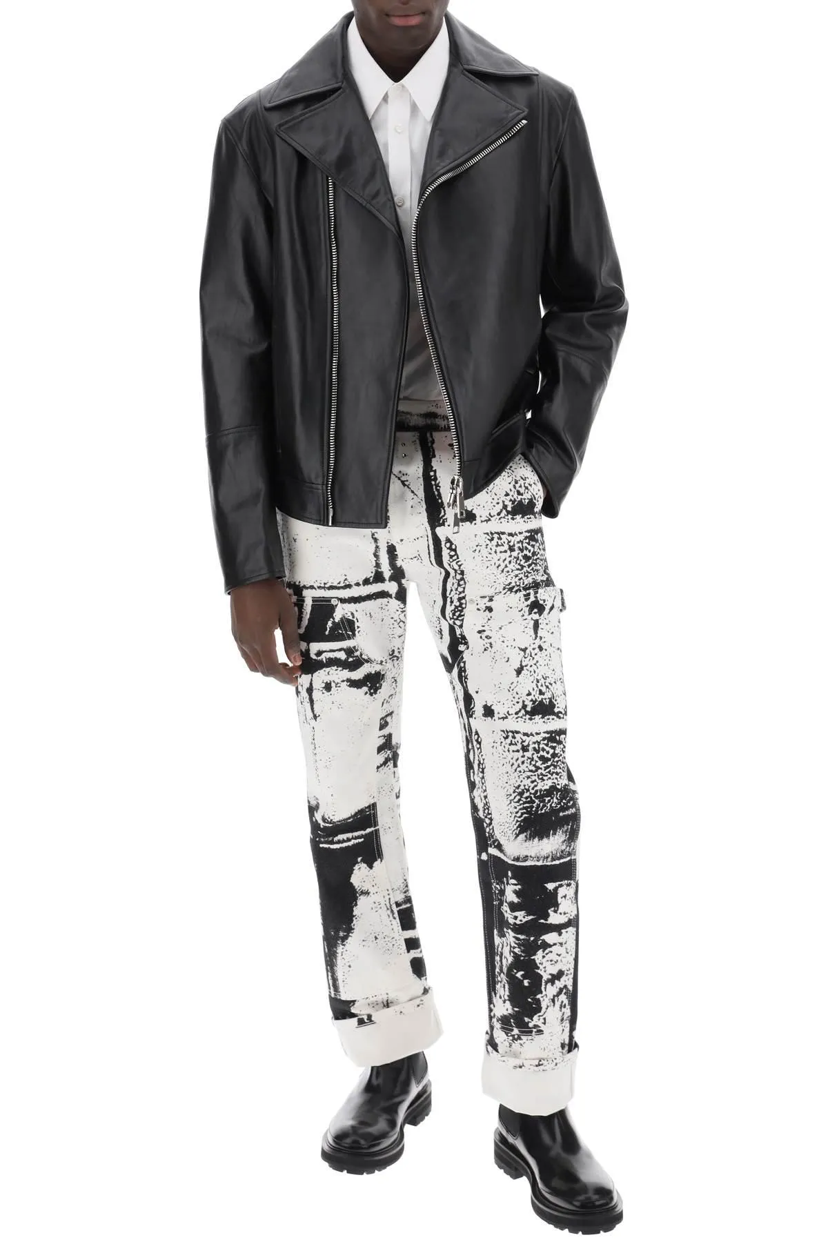 Alexander McQueen    Alexander Mcqueen Printed Harness Shirt