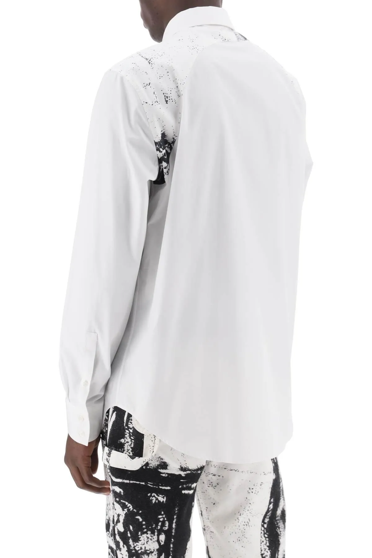 Alexander McQueen    Alexander Mcqueen Printed Harness Shirt