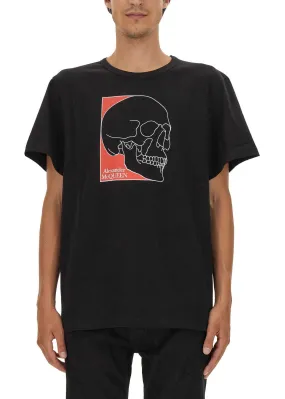 alexander mcqueen  |Alexander McQueen Skull Print T-Shirt