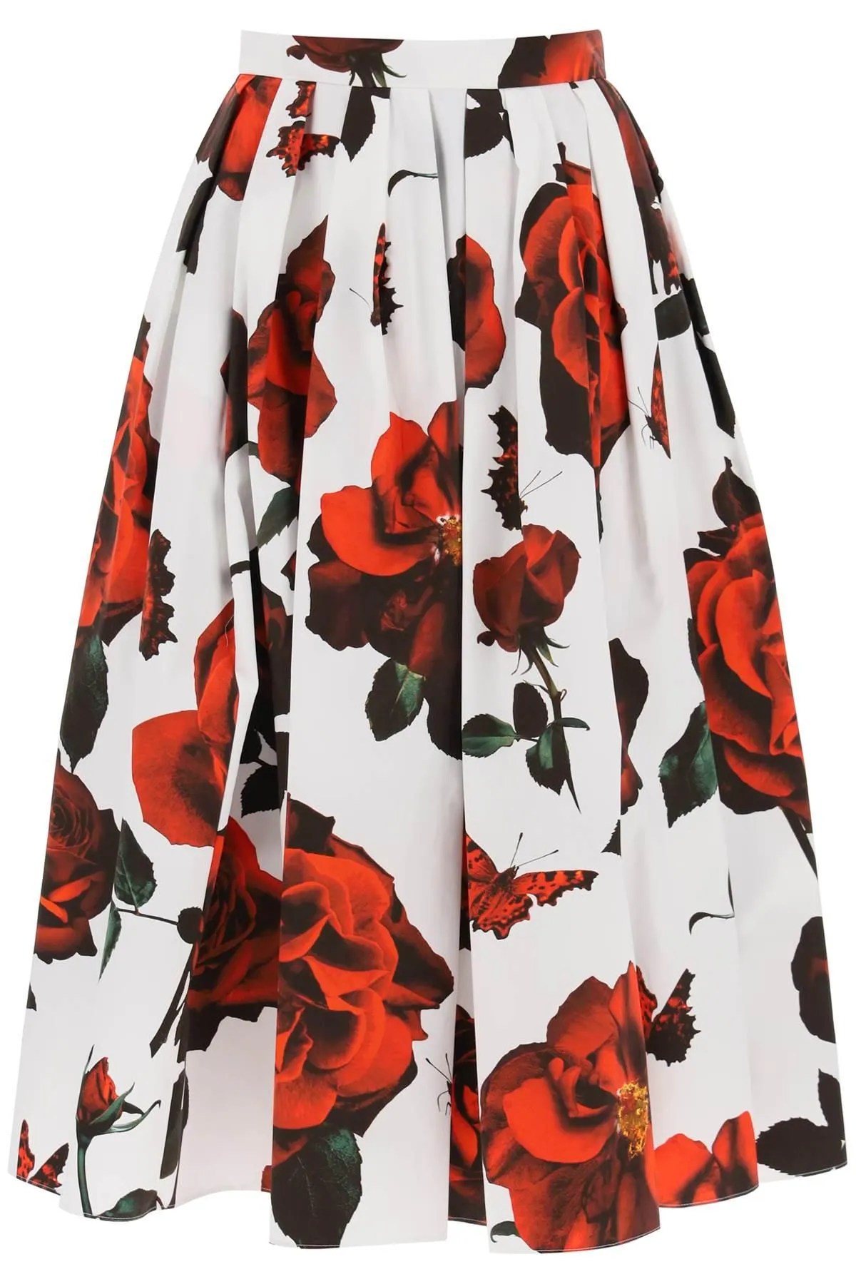 Alexander McQueen    Alexander Mcqueen Tudor Rose Pleated