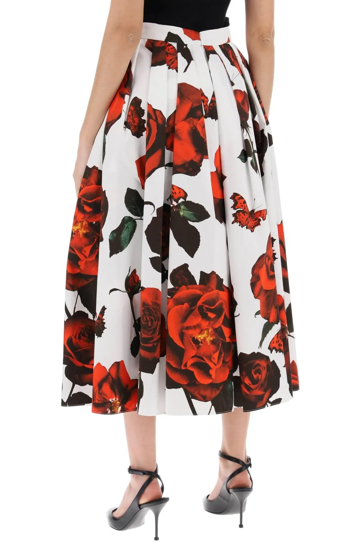 Alexander McQueen    Alexander Mcqueen Tudor Rose Pleated