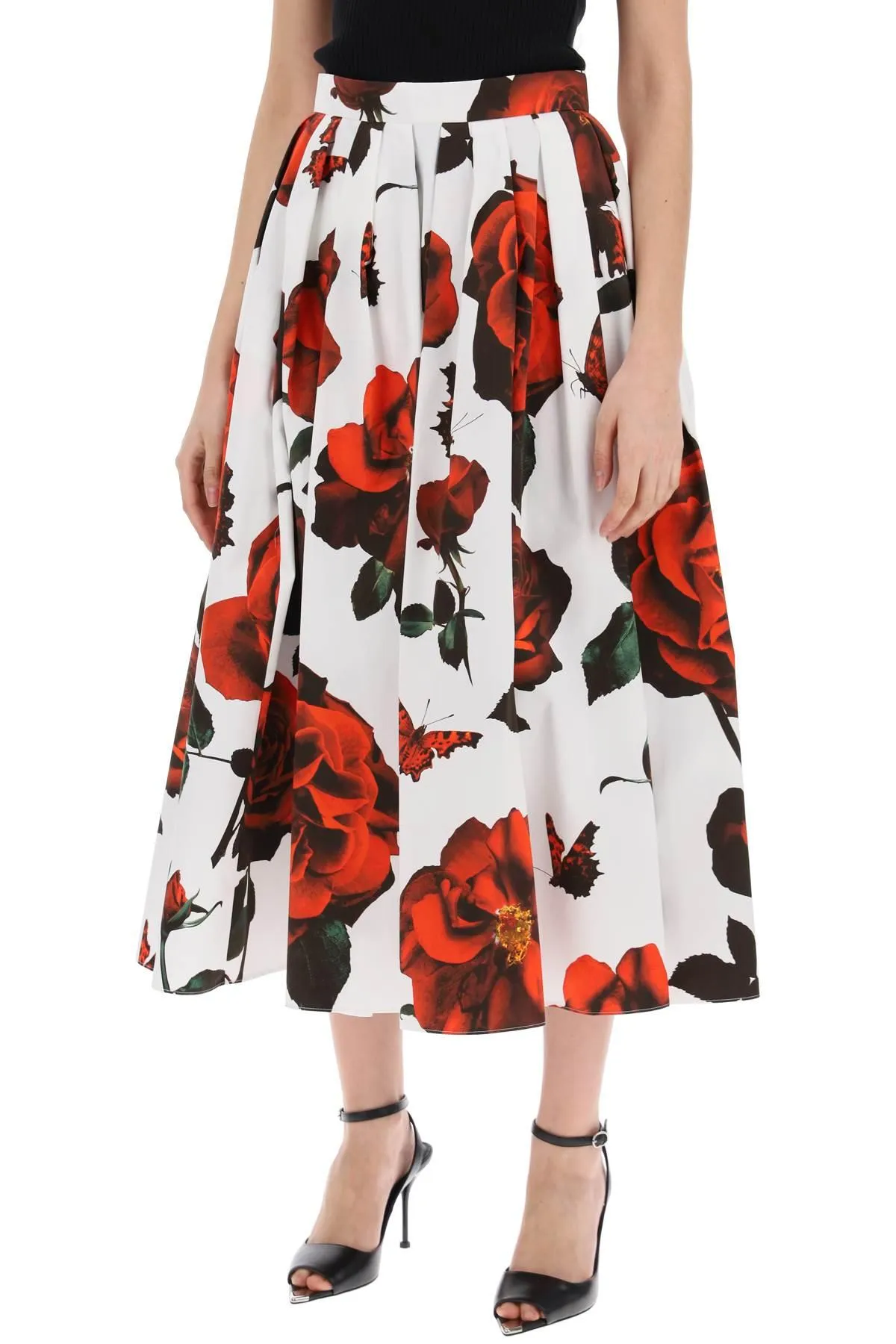 Alexander McQueen    Alexander Mcqueen Tudor Rose Pleated