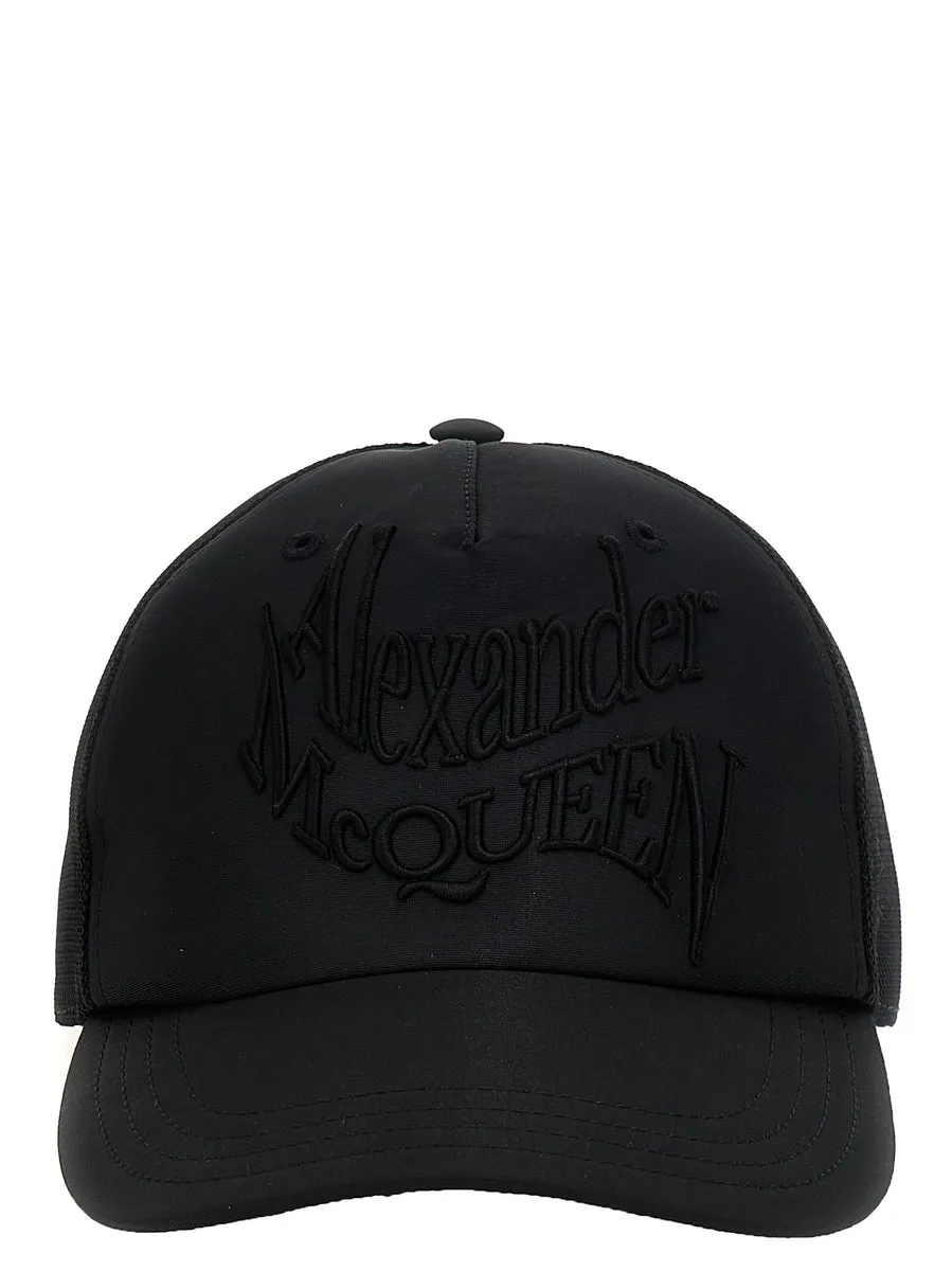 Alexander McQueen    Alexander Mcqueen 'Warped Logo' Baseball Cap