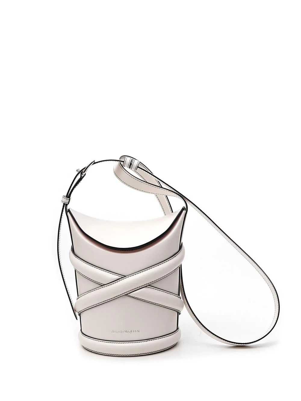 Alexander McQueen Curve Small Bucket Bag