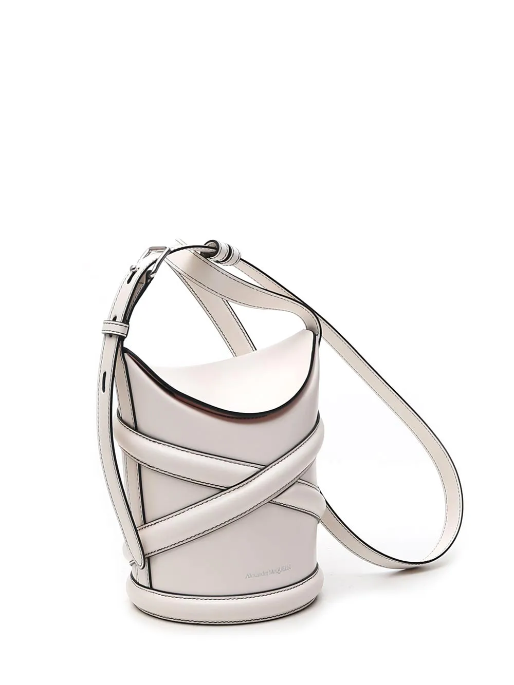 Alexander McQueen Curve Small Bucket Bag