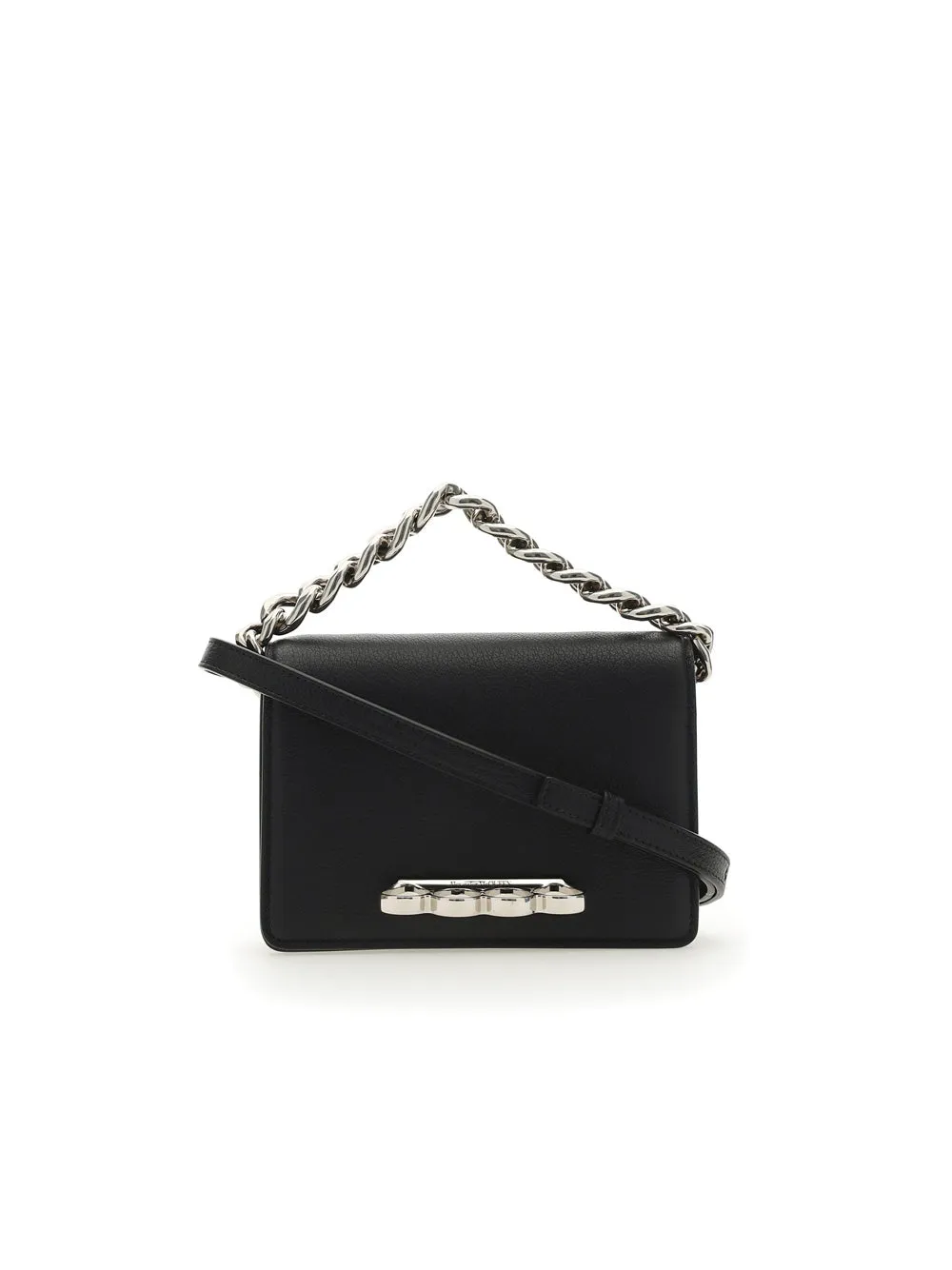 Alexander McQueen Four Ring Mini Chain Tote Bag