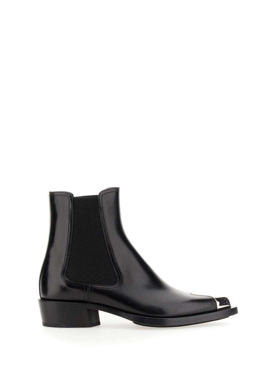 ALEXANDER McQUEEN    LEATHER PUNK BOOT