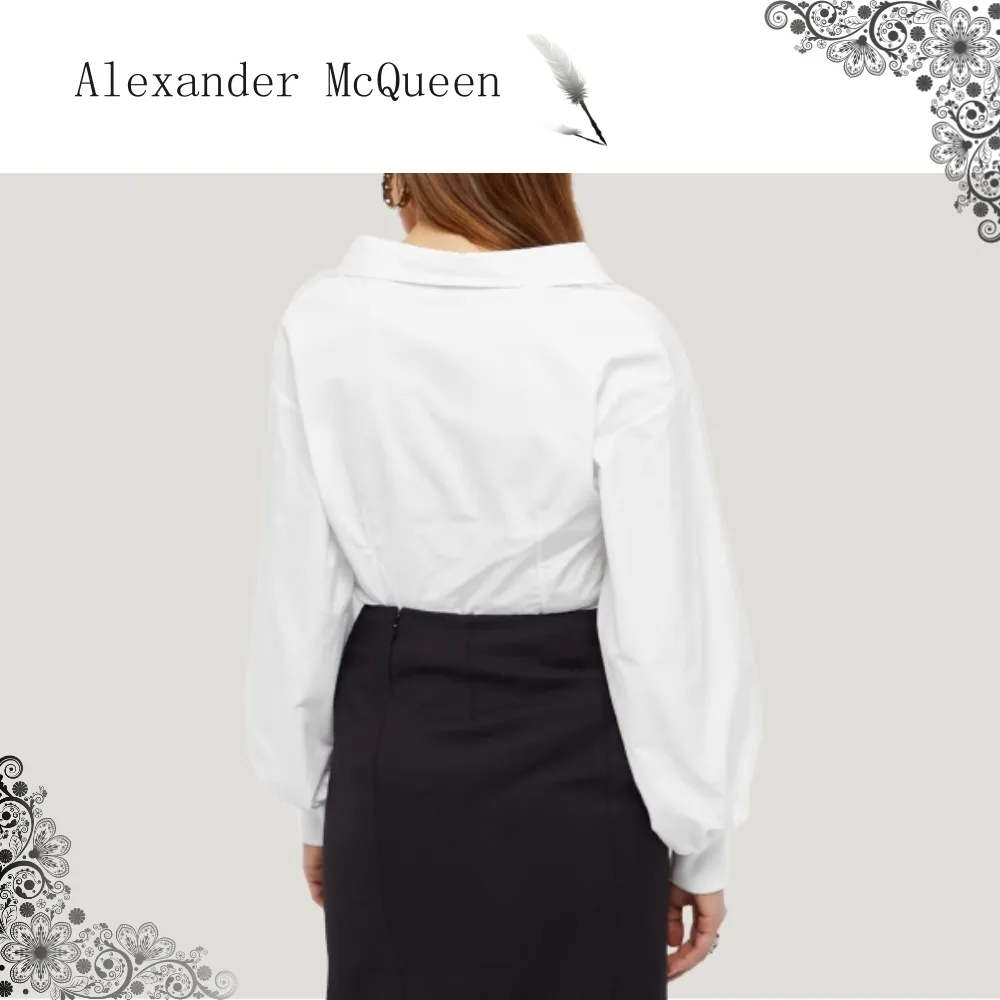 alexander mcqueen  |Silk Long Sleeves Cotton Shirts & Blouses