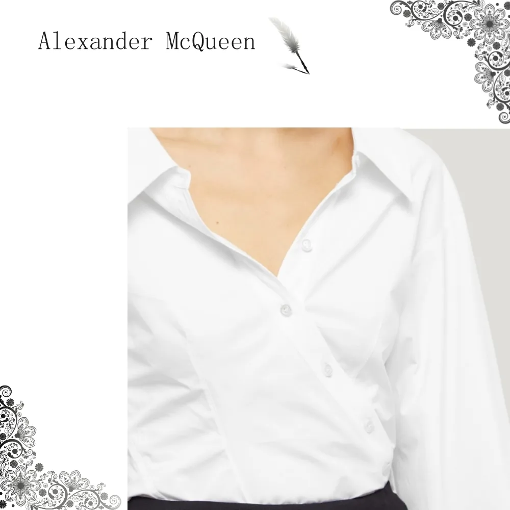 alexander mcqueen  |Silk Long Sleeves Cotton Shirts & Blouses