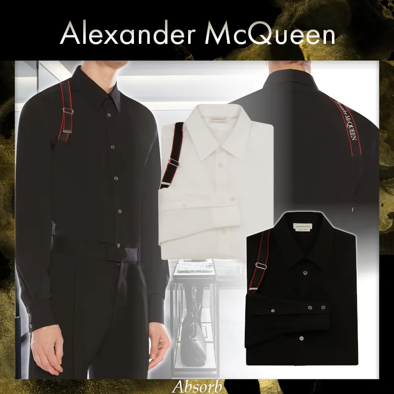 alexander mcqueen  |Street Style Long Sleeves Cotton Shirts