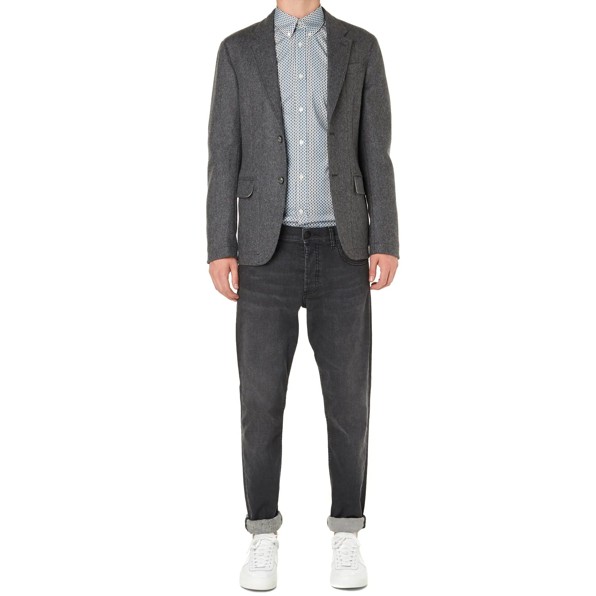 Alexander McQueen Wool Hunting BlazerGrey