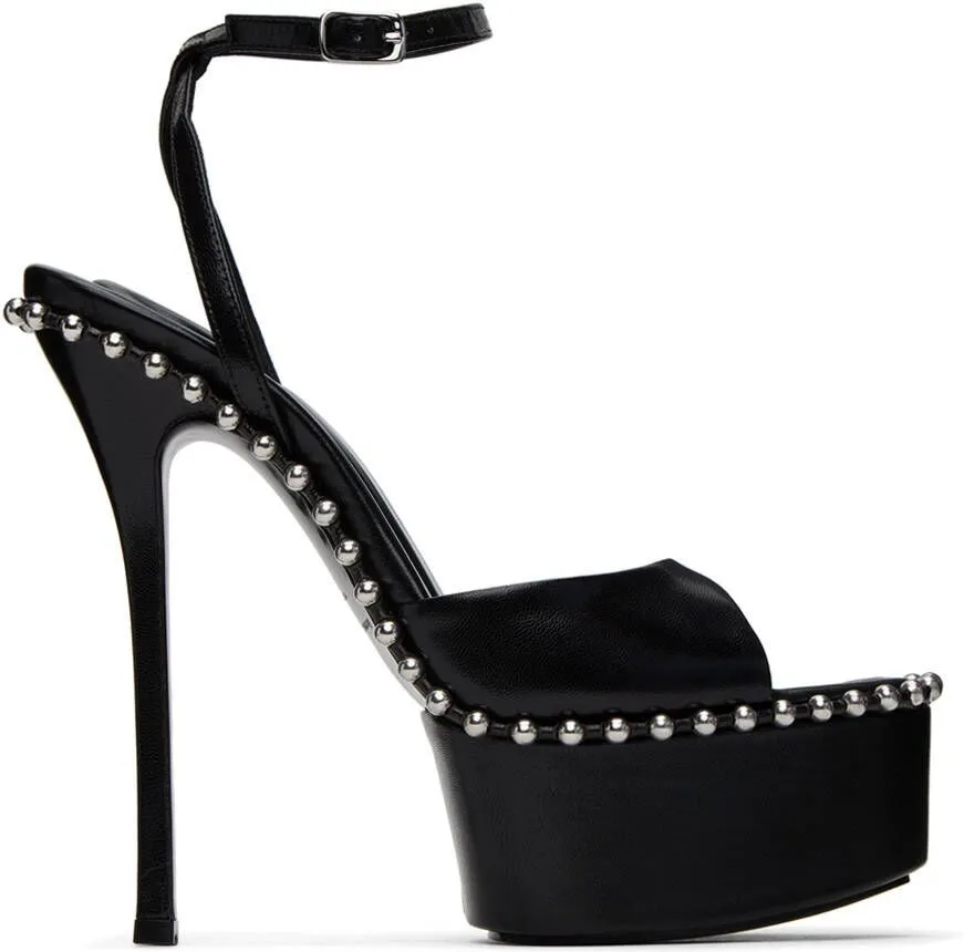 Alexander Wang Black Nova 145 Heeled Sandals