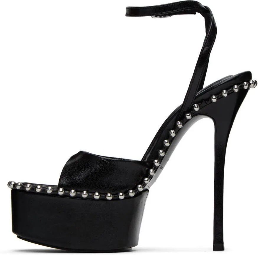 Alexander Wang Black Nova 145 Heeled Sandals