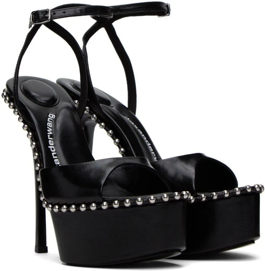 Alexander Wang Black Nova 145 Heeled Sandals