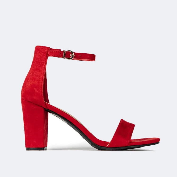 Ankle Strap Block Heels