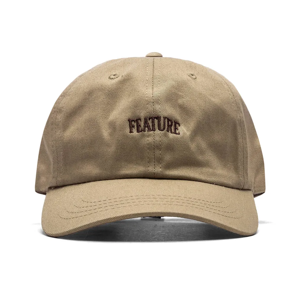 Arch Dad Hat - Khaki/Chocolate Martini