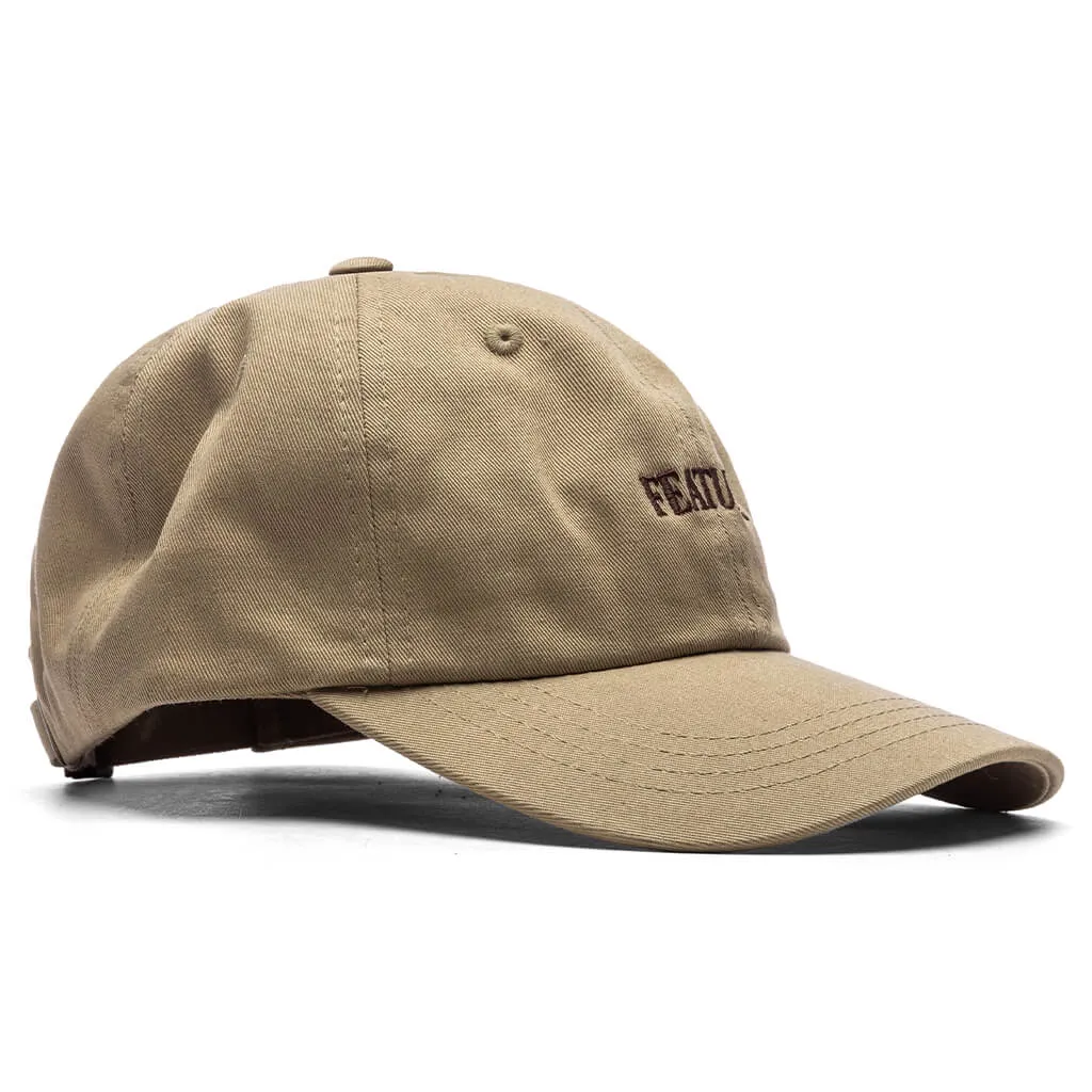 Arch Dad Hat - Khaki/Chocolate Martini