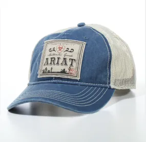 ARIAT MENS CAP AUTHENTIC LOGO DENIM