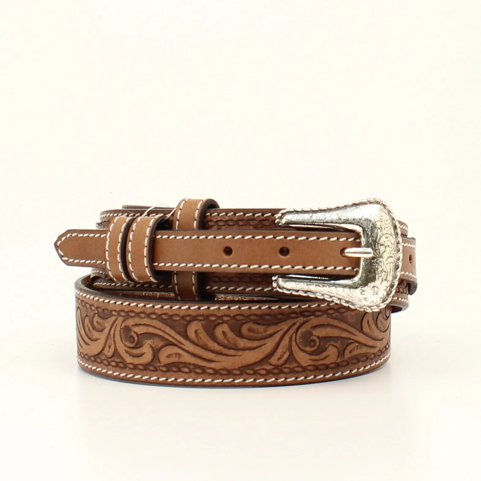 Ariat Men’s Floral Tooled Ranger Belt