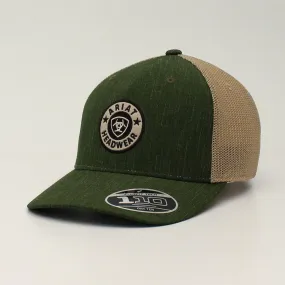 Ariat Men's Round Shield Logo Green Snapback