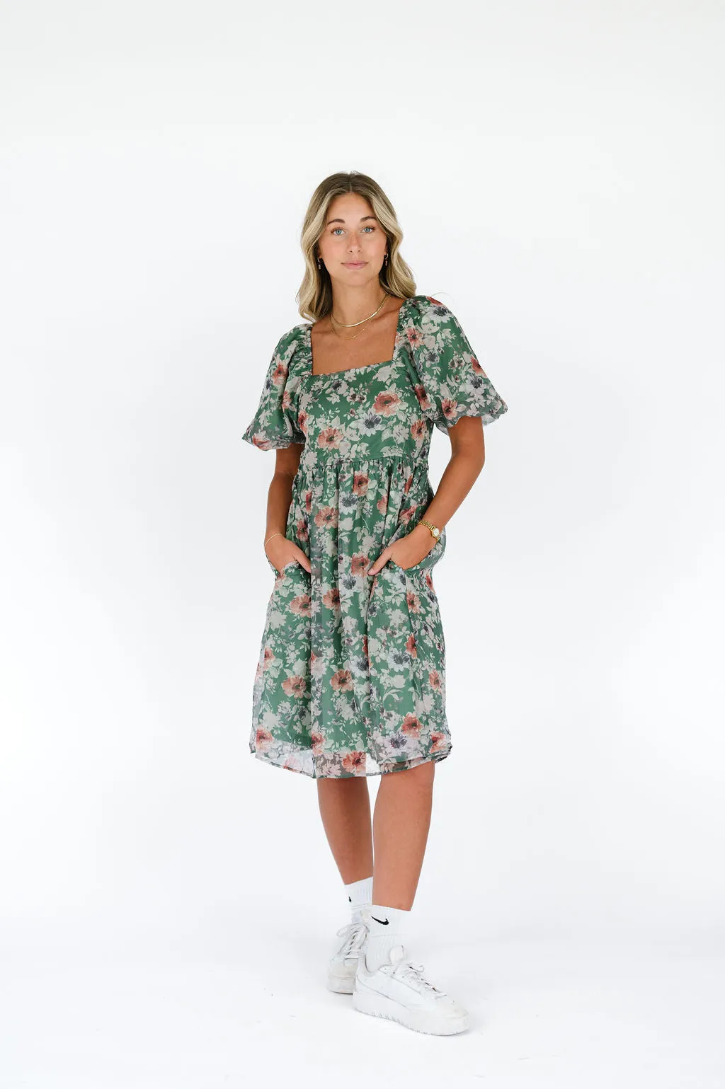 Ashley Dress in Green