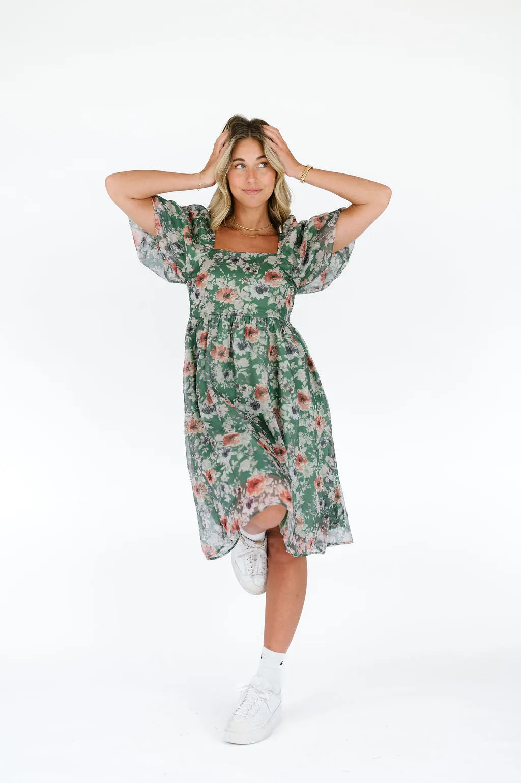 Ashley Dress in Green