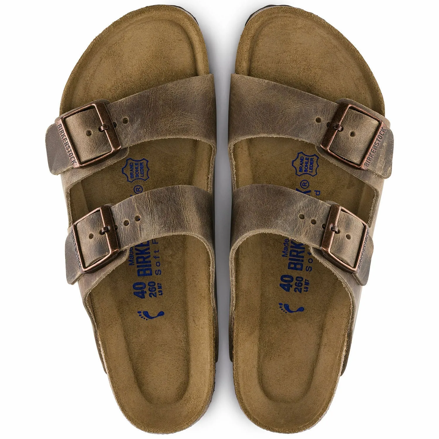 Birkenstock Arizona Tobacco Brown SoftFootbed Uni-Sex