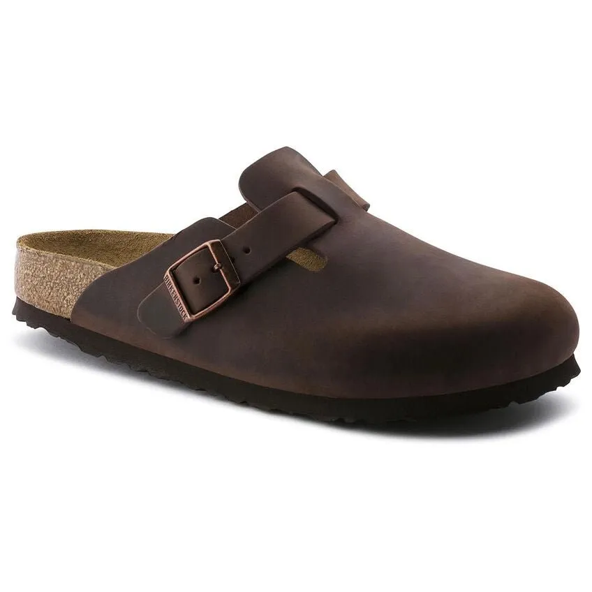 Birkenstock Boston Soft Footbed - Habana Oiled Leather