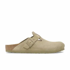 Birkenstock Boston Suede Leather - Regular (Faded Khaki)