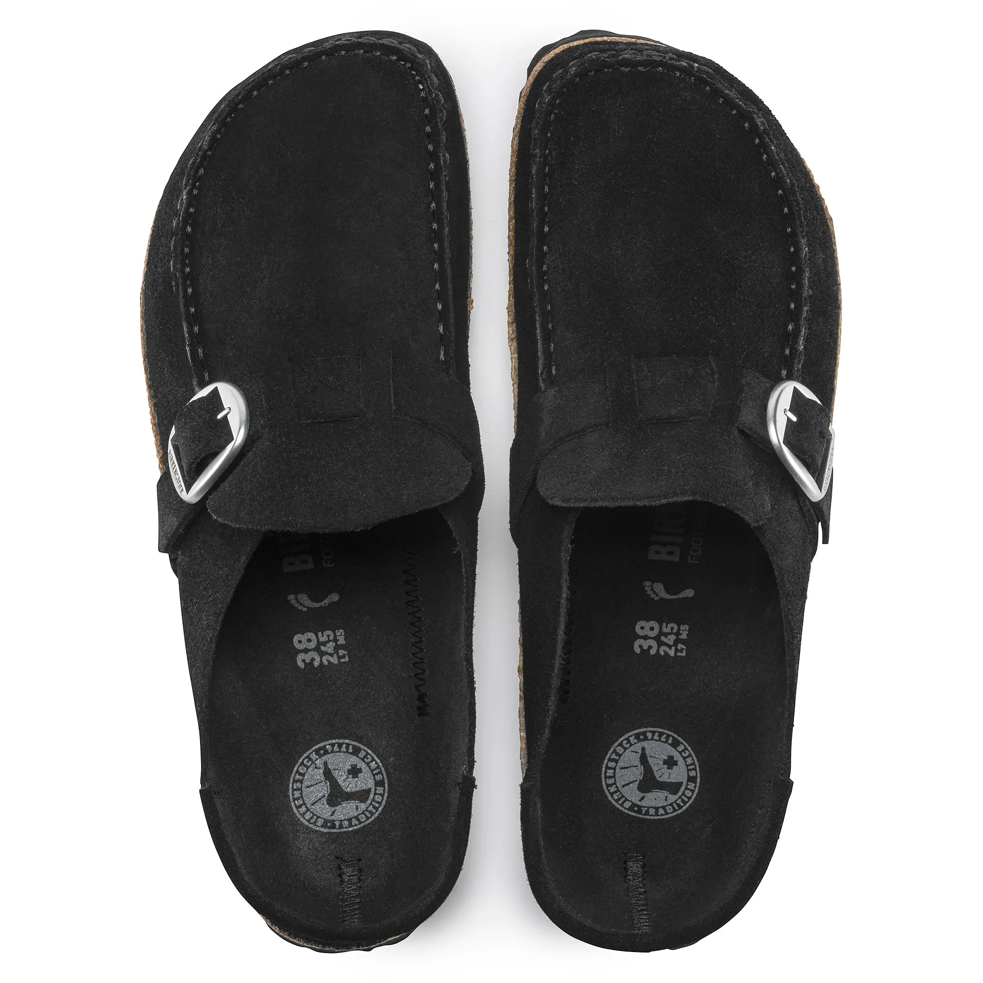 Birkenstock Buckley black suede