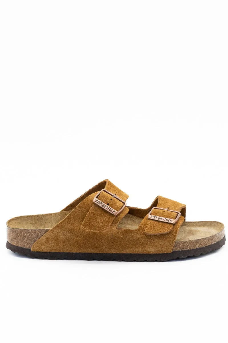 Birkenstock Ciabatta Arizona Suede Visone Uomo